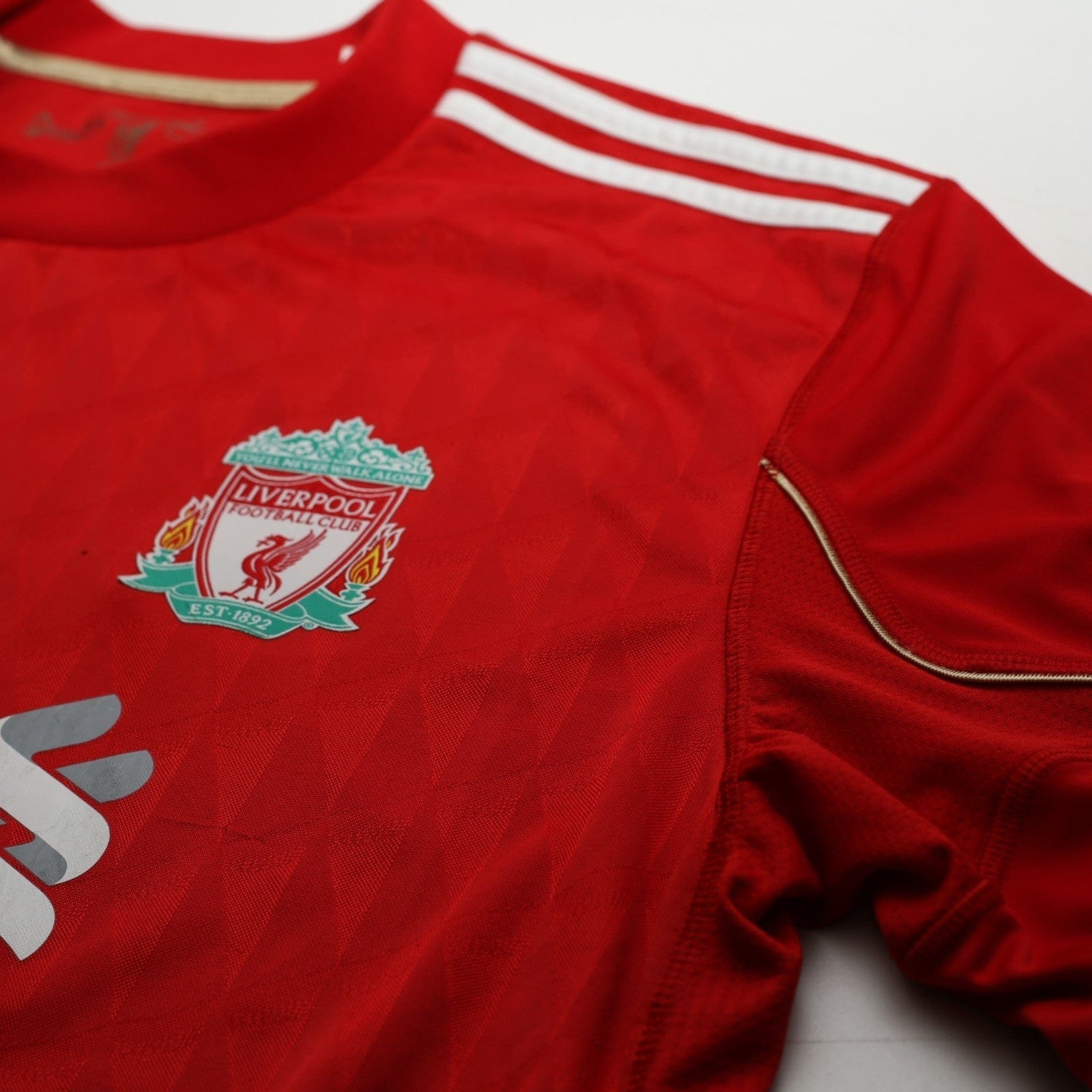 2010/12 Suarez #7 Liverpool Vintage adidas Home Football Shirt (XL)