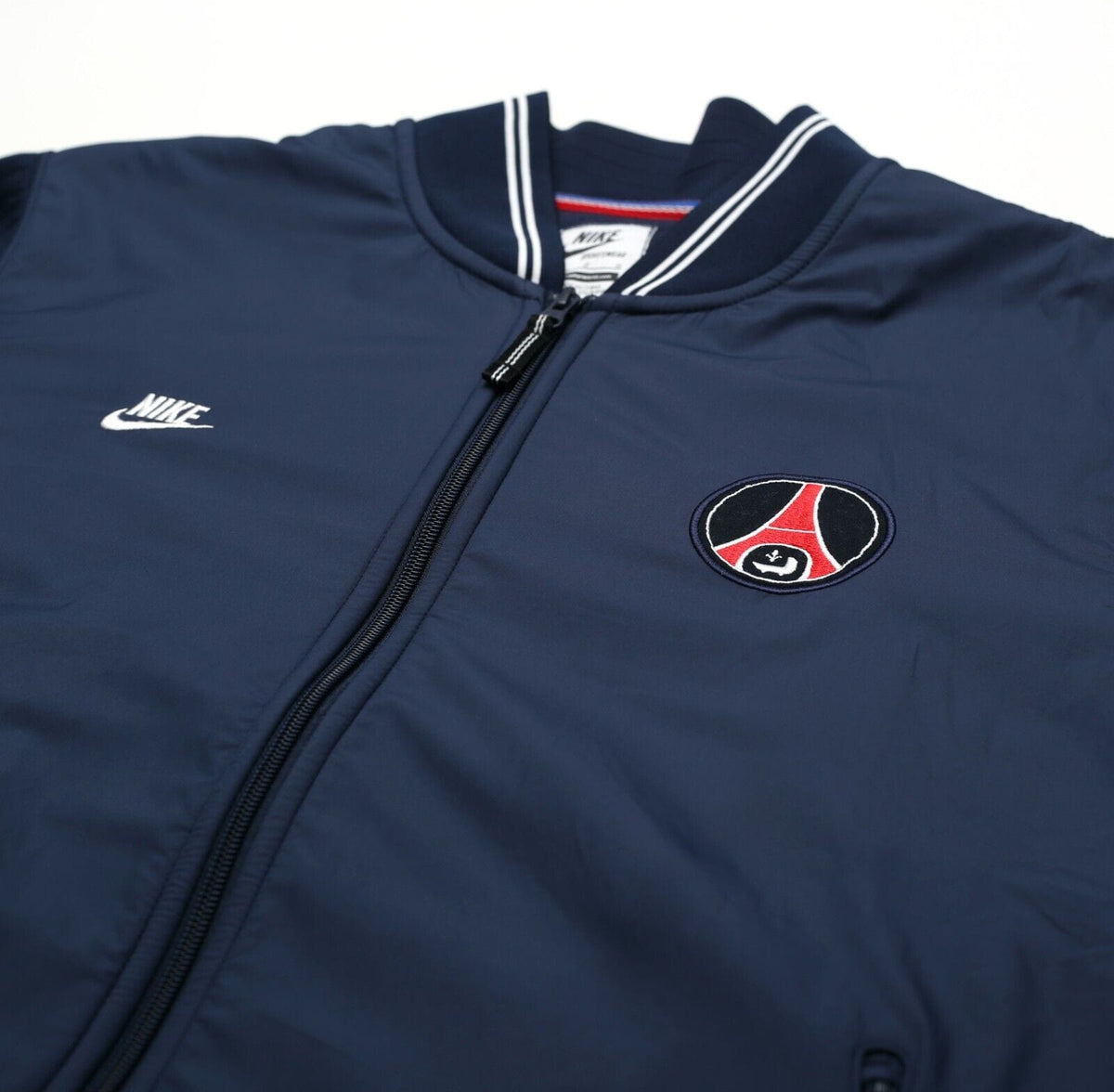 2010's PSG Vintage Nike Football Bomber Jacket Track Top (L)