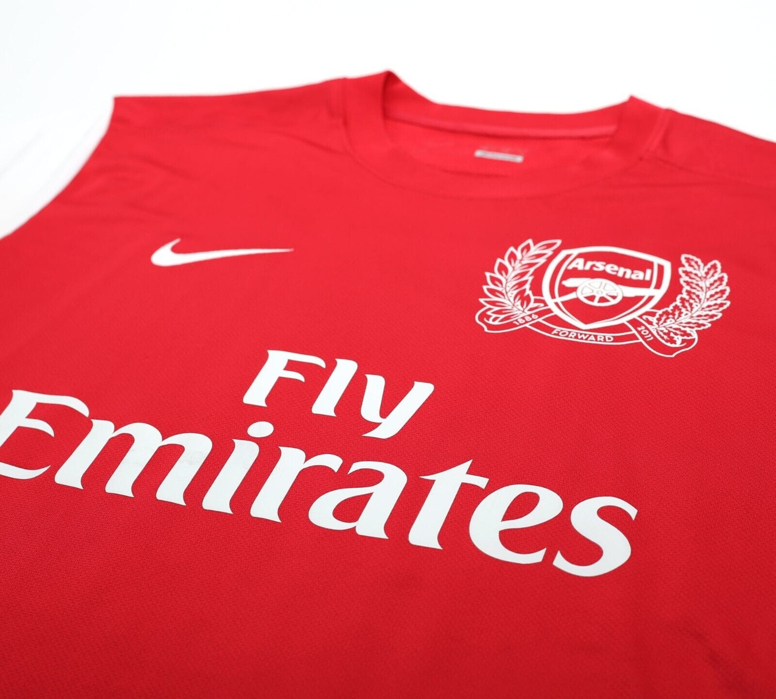 2011/12 ARTETA #8 Arsenal Vintage Nike Home Football Shirt Jersey (M)