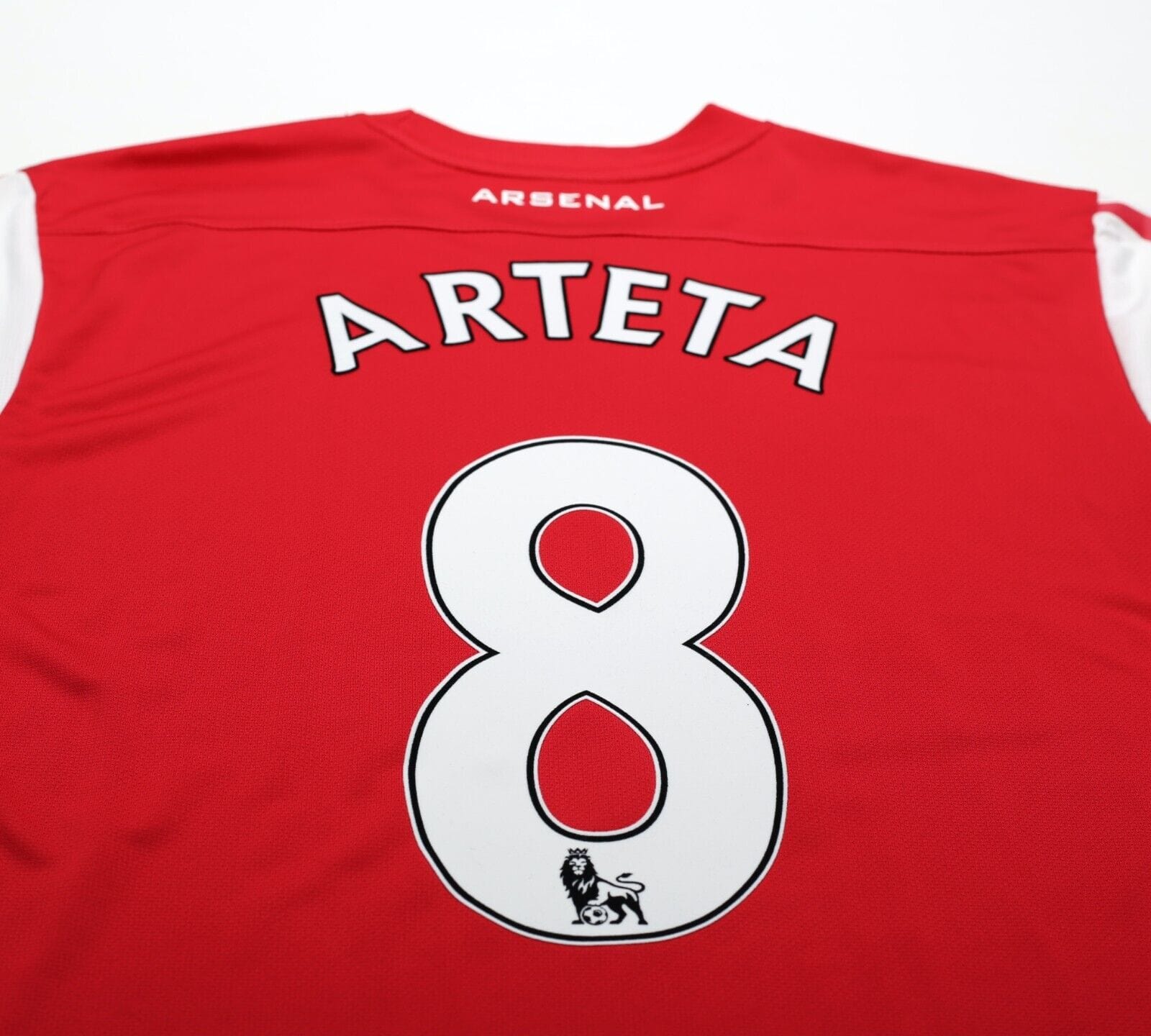 2011/12 ARTETA #8 Arsenal Vintage Nike Home Football Shirt Jersey (M)