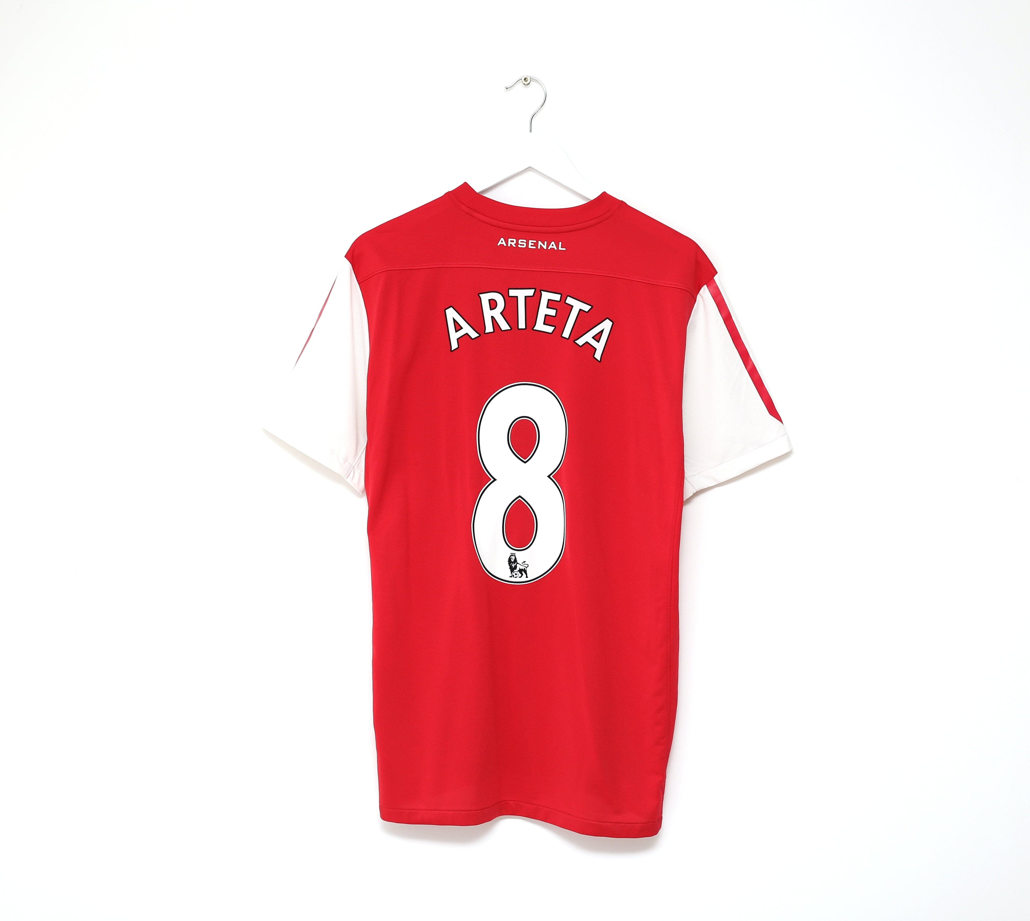 2011/12 ARTETA #8 Arsenal Vintage Nike Home Football Shirt Jersey