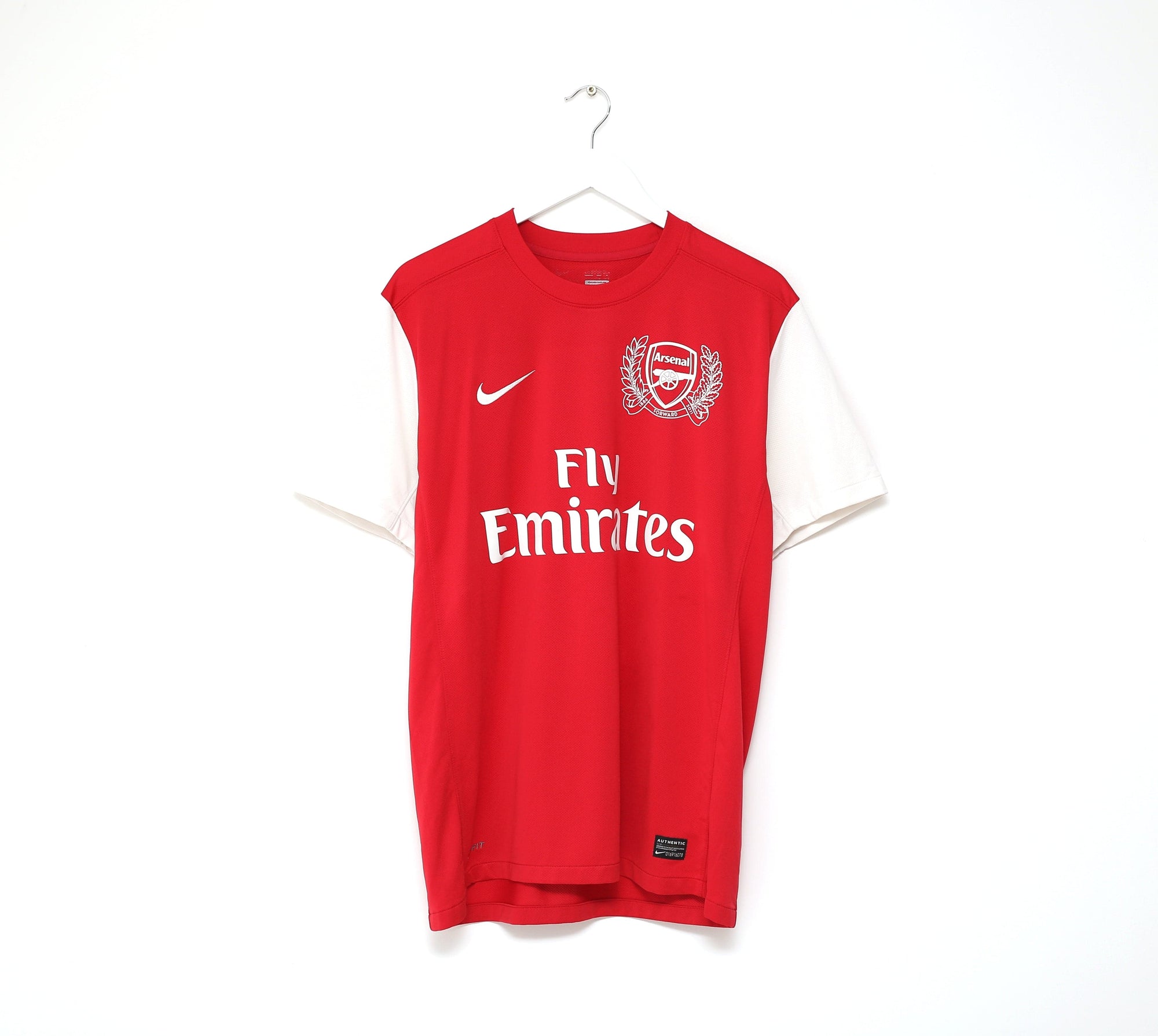 2011/12 ARTETA #8 Arsenal Vintage Nike Home Football Shirt Jersey (M)