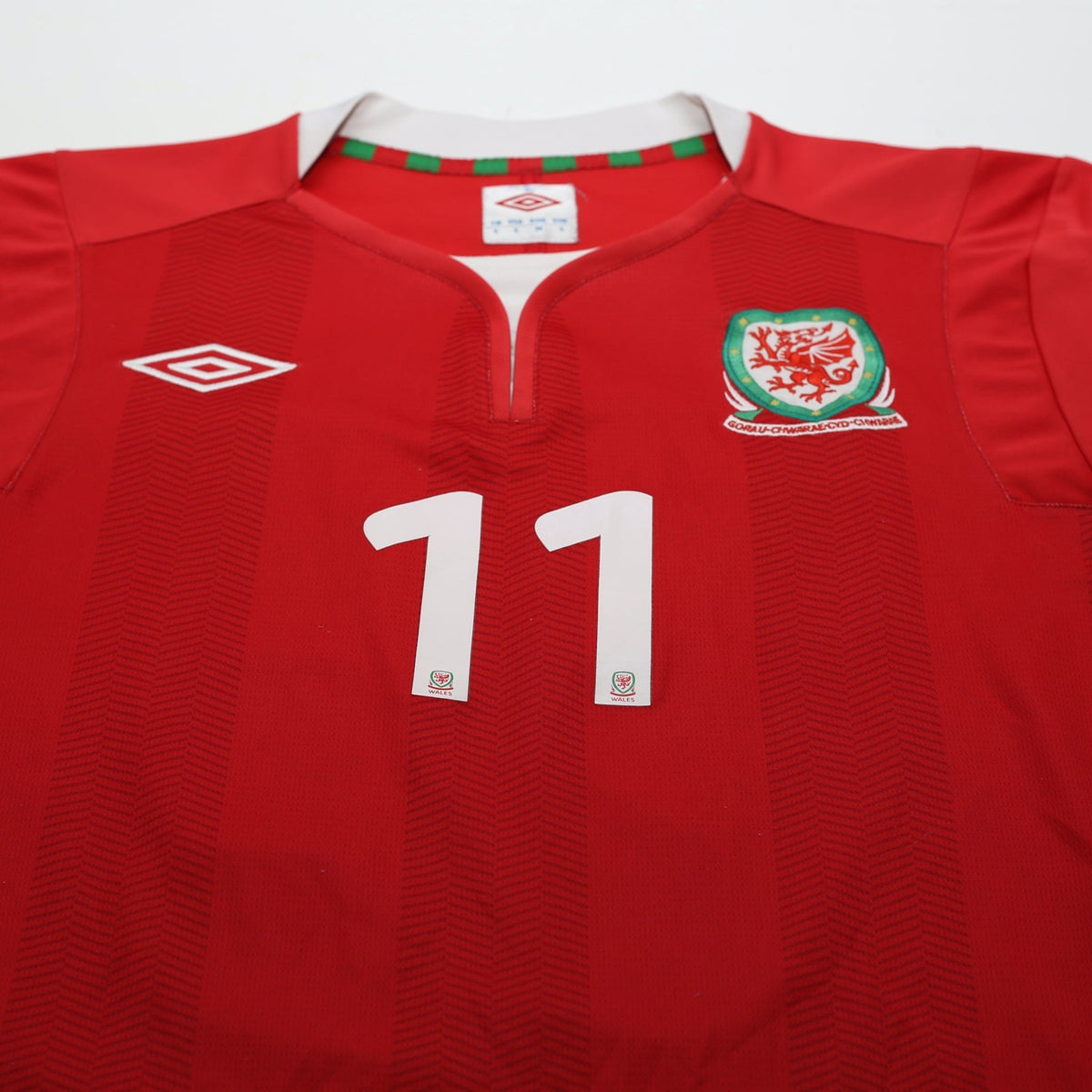 2011/12 Bale #11 Wales Vintage Umbro Home Football Shirt (S)