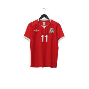 2011/12 Bale #11 Wales Vintage Umbro Home Football Shirt (S)