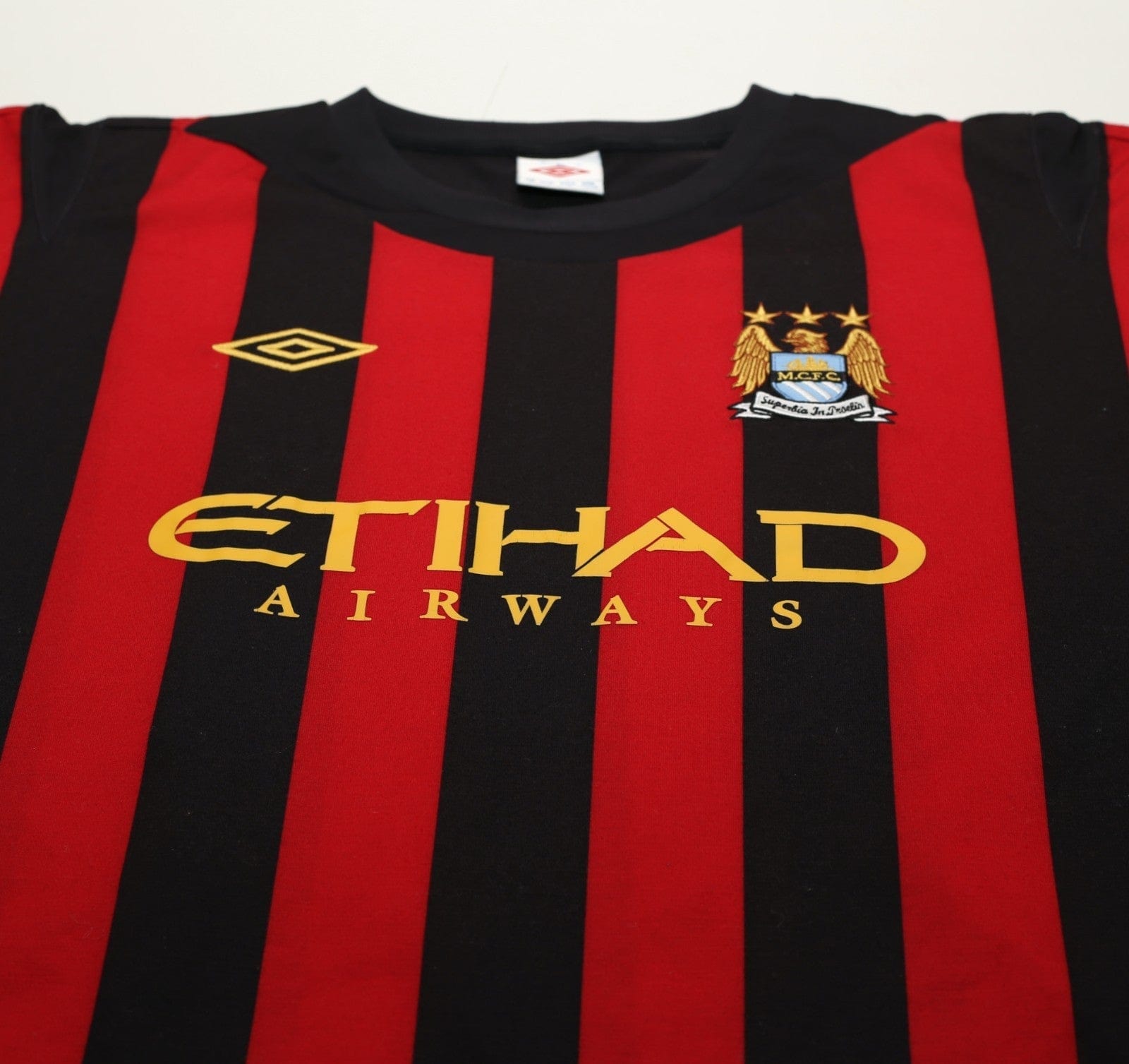 2011/12 BALOTELLI #45 Manchester City Vintage Umbro Away Football Shirt (XL) 46