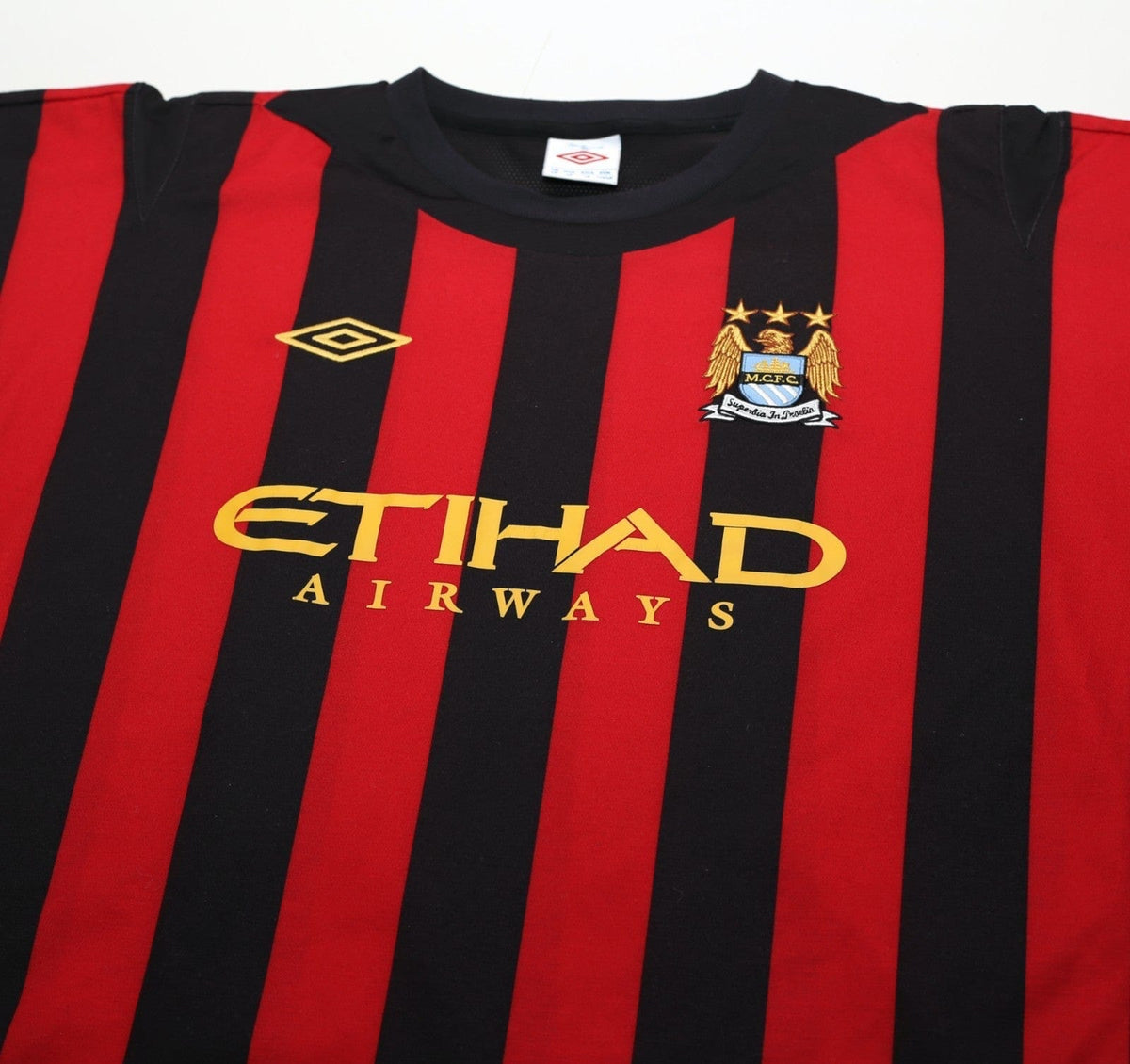 2011/12 BALOTELLI #45 Manchester City Vintage Umbro Away Football Shirt (XL) 46