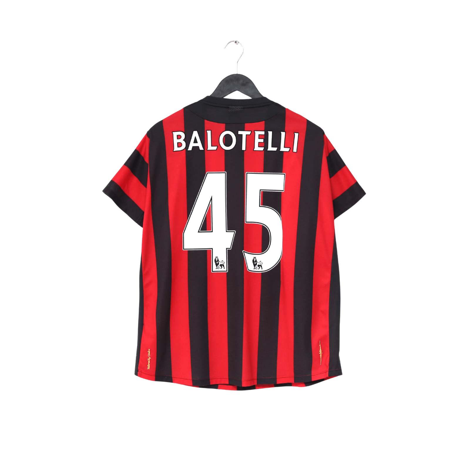 2011/12 BALOTELLI #45 Manchester City Vintage Umbro Away Football Shirt (XL) 46