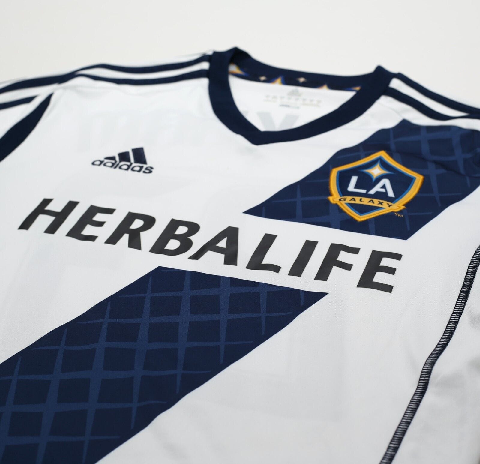 2011/12 BECKHAM #23 LA Galaxy Vintage adidas Home Football Shirt Jersey (S)
