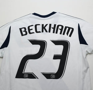 2011/12 BECKHAM #23 LA Galaxy Vintage adidas Home Football Shirt Jersey (S)