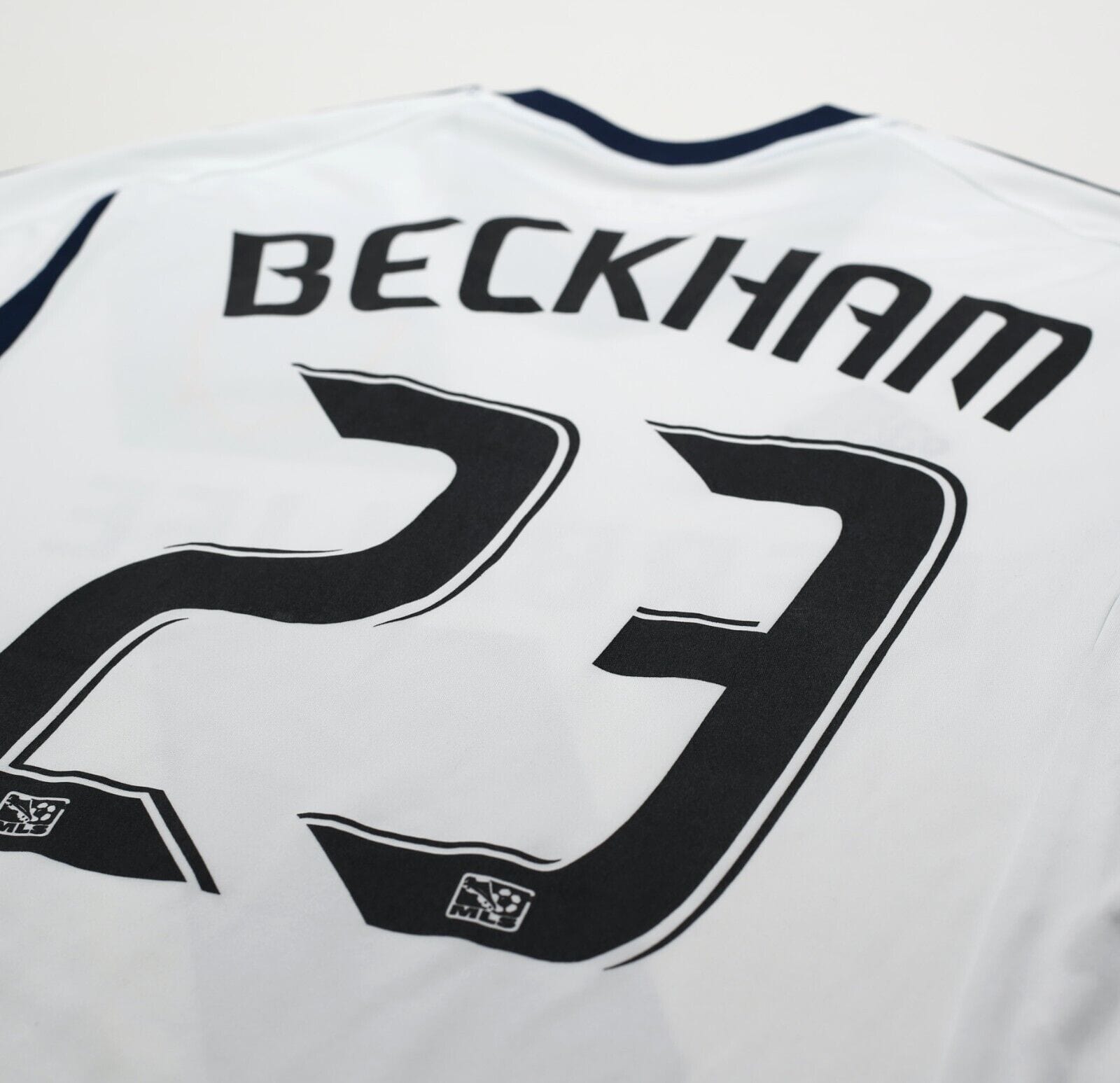 2011/12 BECKHAM #23 LA Galaxy Vintage adidas Home Football Shirt Jersey (S)