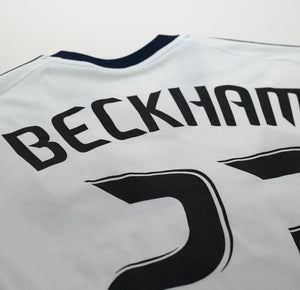2011/12 BECKHAM #23 LA Galaxy Vintage adidas Home Football Shirt Jersey (S)
