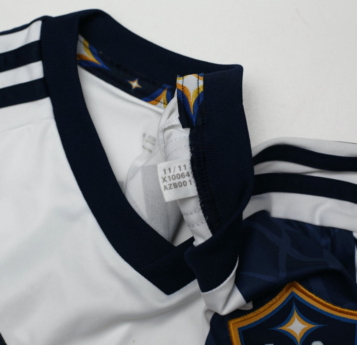 2011/12 BECKHAM #23 LA Galaxy Vintage adidas Home Football Shirt Jersey (S)