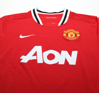 2011/12 BERBATOV #9 Manchester United Vintage Nike Home Football Shirt (M/L)