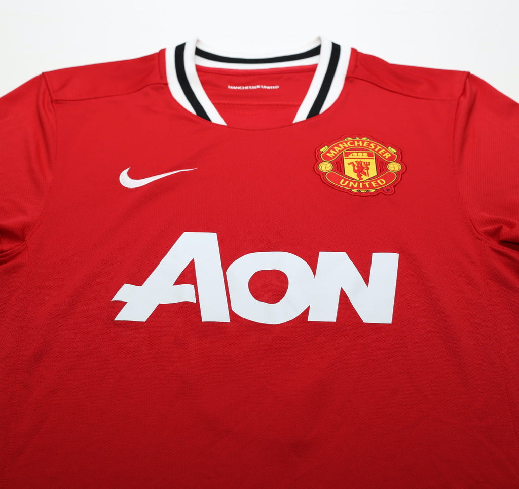 2011/12 BERBATOV #9 Manchester United Vintage Nike Home Football Shirt (S)