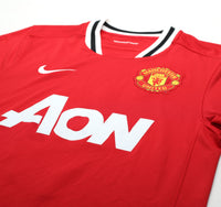 2011/12 BERBATOV #9 Manchester United Vintage Nike Home Football Shirt (S)