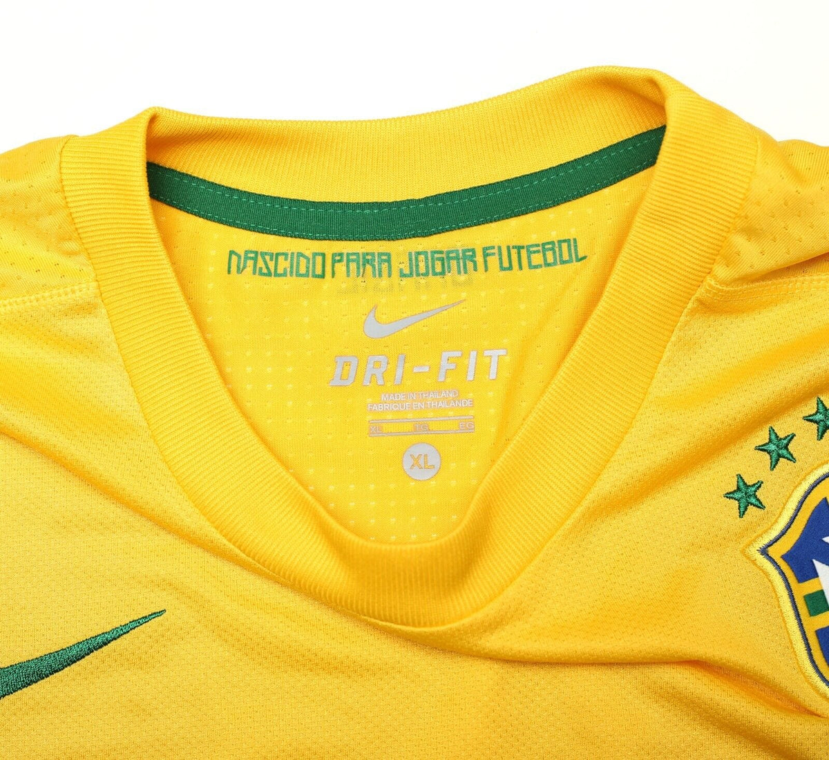 2011/12 BRAZIL Vintage Nike Home Football Shirt Jersey (XL)