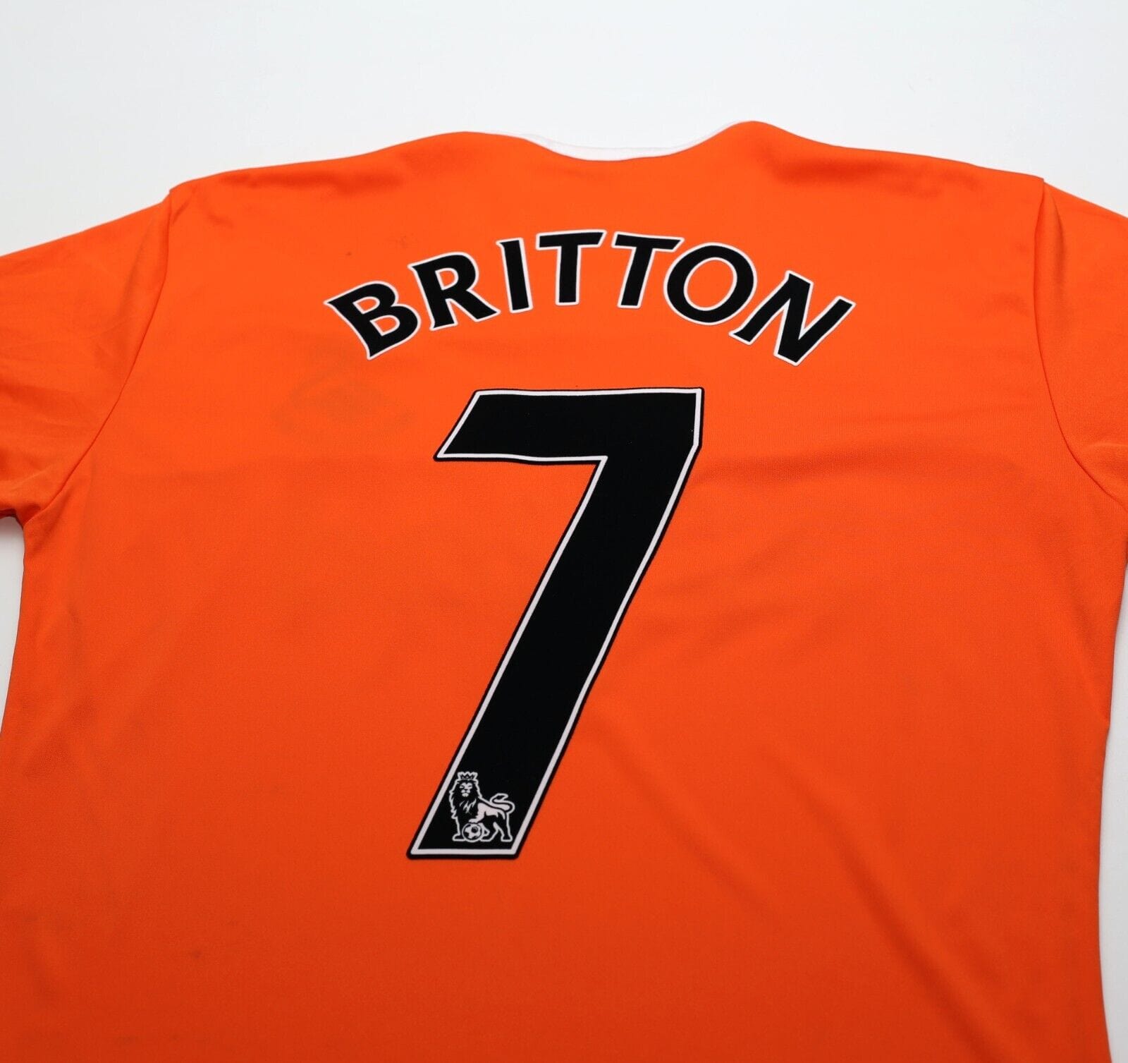 2011/12 BRITTON #7 Swansea City Vintage adidas Away Football Shirt (S)