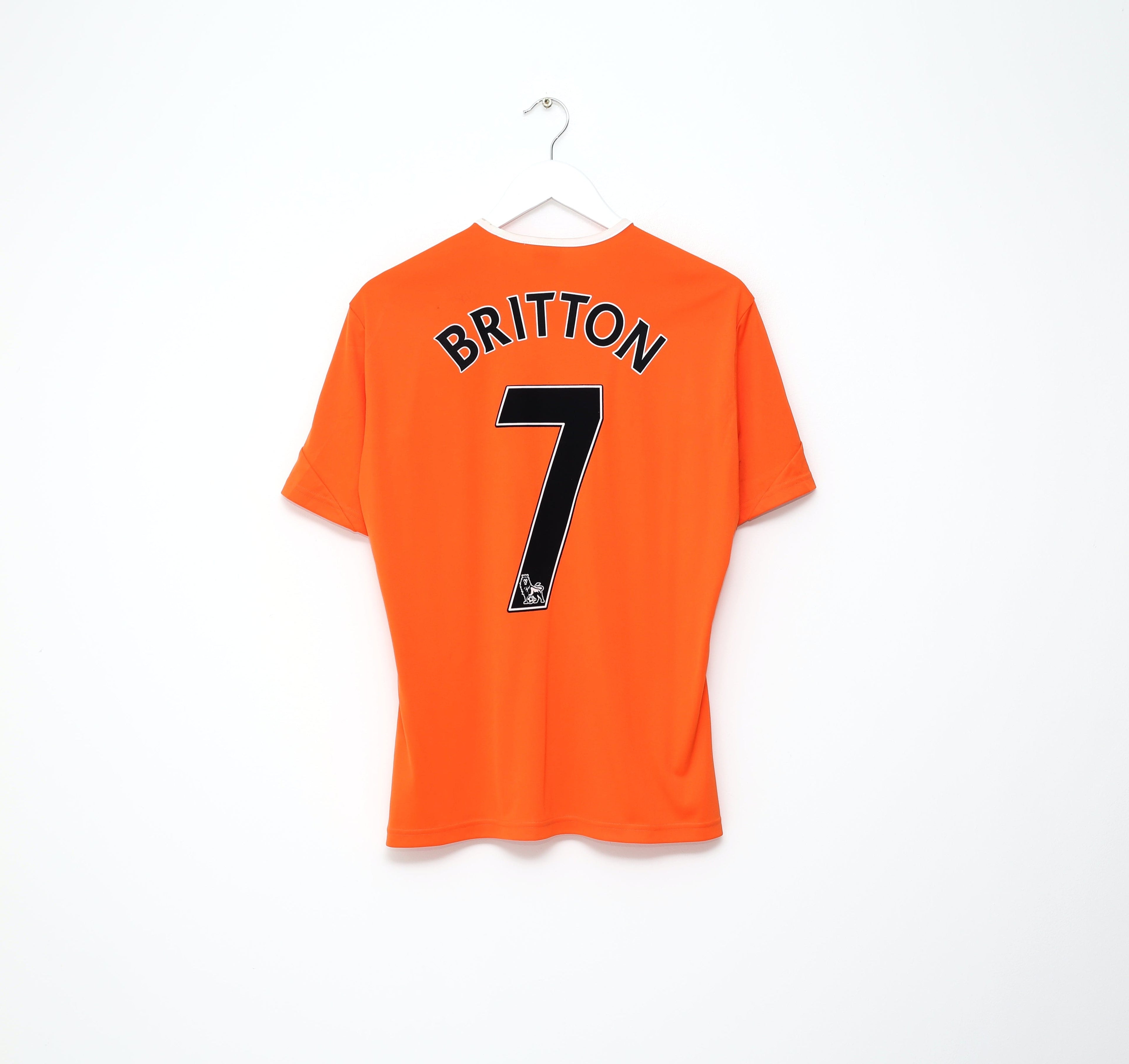 2011/12 BRITTON #7 Swansea City Vintage adidas Away Football Shirt (S)