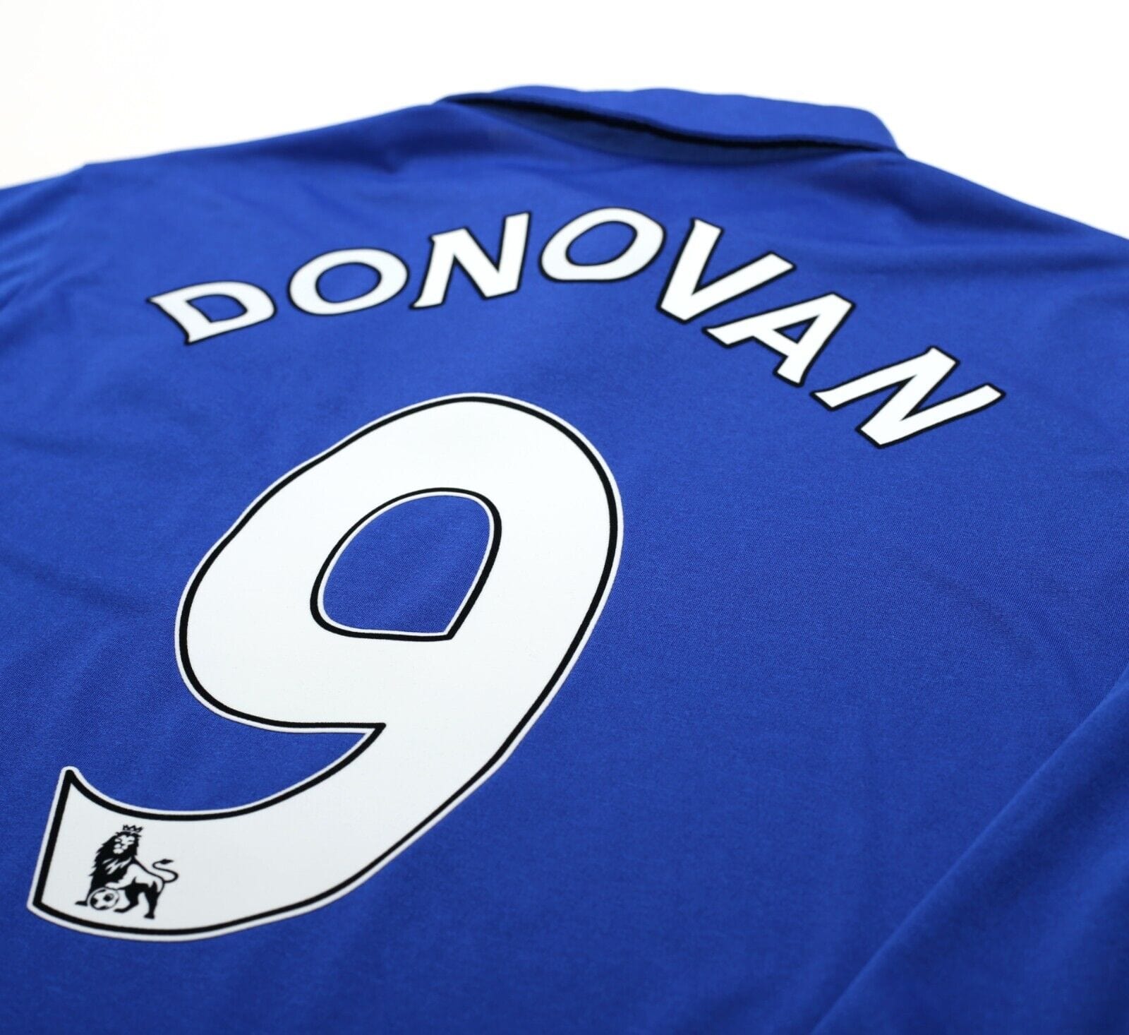 2011/12 DONOVAN #9 Everton Vintage le coq sportif Home Football Shirt Jersey (M)