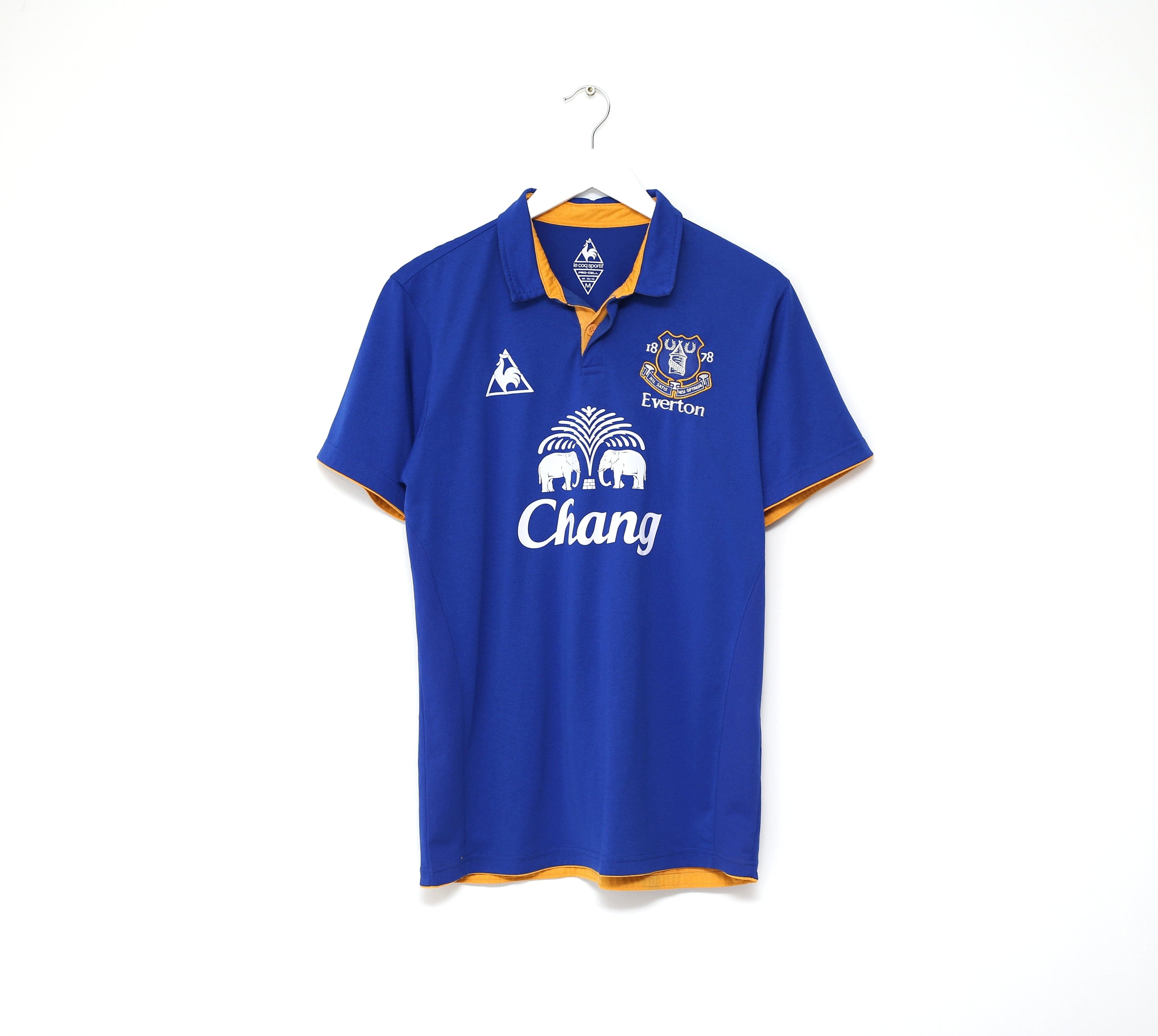 2011/12 DONOVAN #9 Everton Vintage le coq sportif Home Football Shirt Jersey (M)