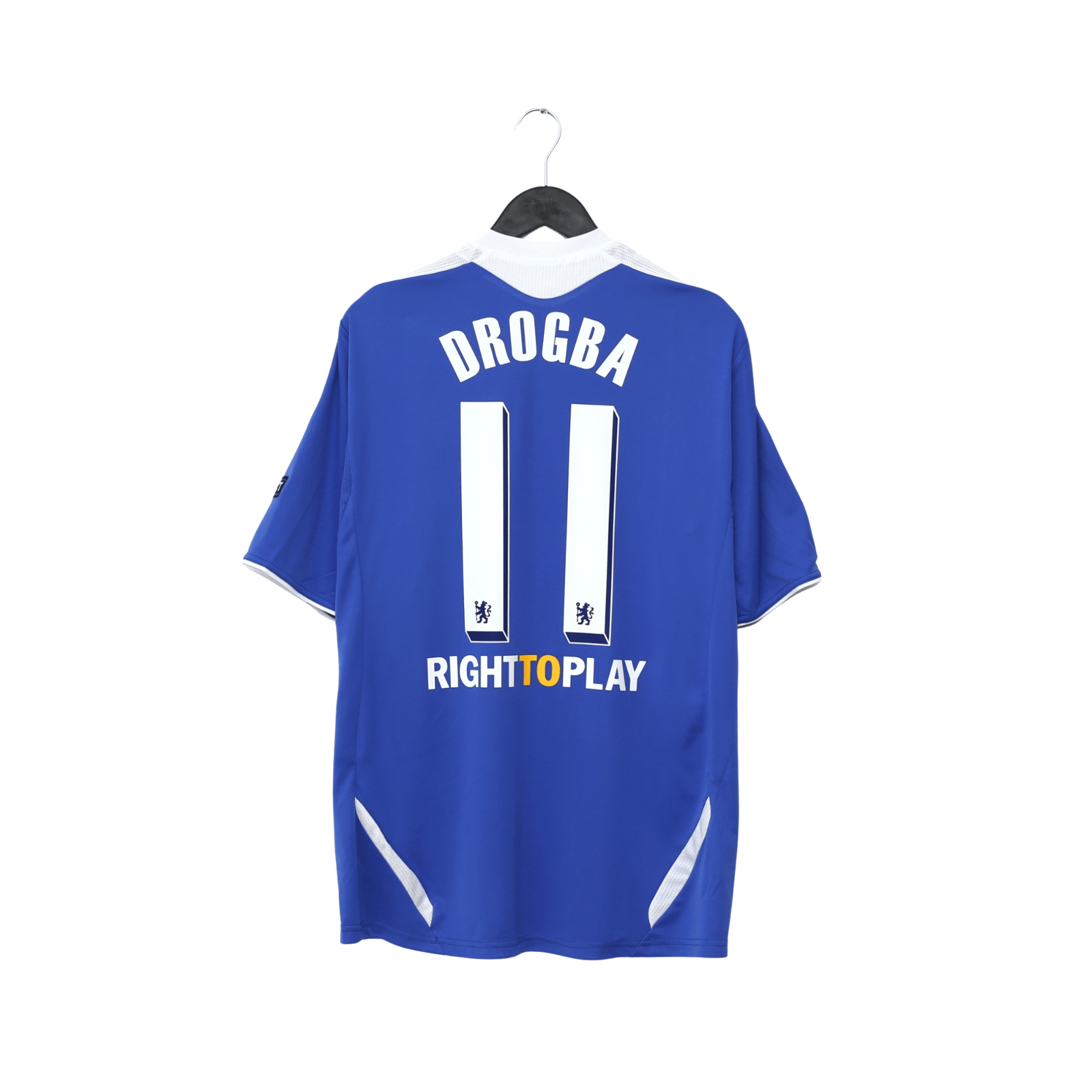 2011/12 Drogba #11 Chelsea Vintage adidas CL Home Football Shirt (L)