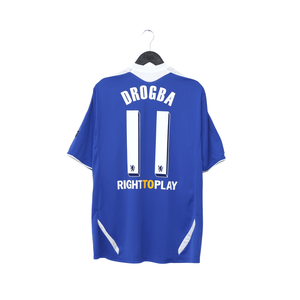 2011/12 Drogba #11 Chelsea Vintage adidas CL Home Football Shirt (L)