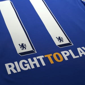 2011/12 Drogba #11 Chelsea Vintage adidas CL Home Football Shirt (L)