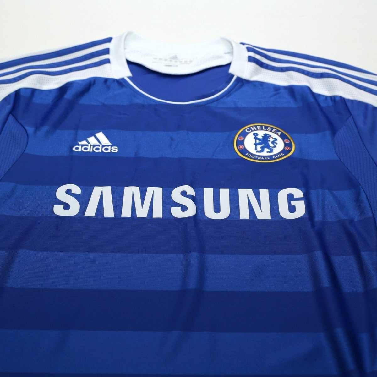 2011/12 Drogba #11 Chelsea Vintage adidas CL Home Football Shirt (L)