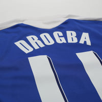 2011/12 Drogba #11 Chelsea Vintage adidas UCL Home Football Shirt (M)