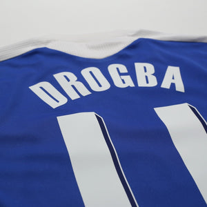 2011/12 Drogba #11 Chelsea Vintage adidas UCL Home Football Shirt (M)