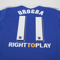 2011/12 Drogba #11 Chelsea Vintage adidas UCL Home Football Shirt (M)