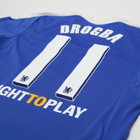 2011/12 Drogba #11 Chelsea Vintage adidas UCL Home Football Shirt (M)