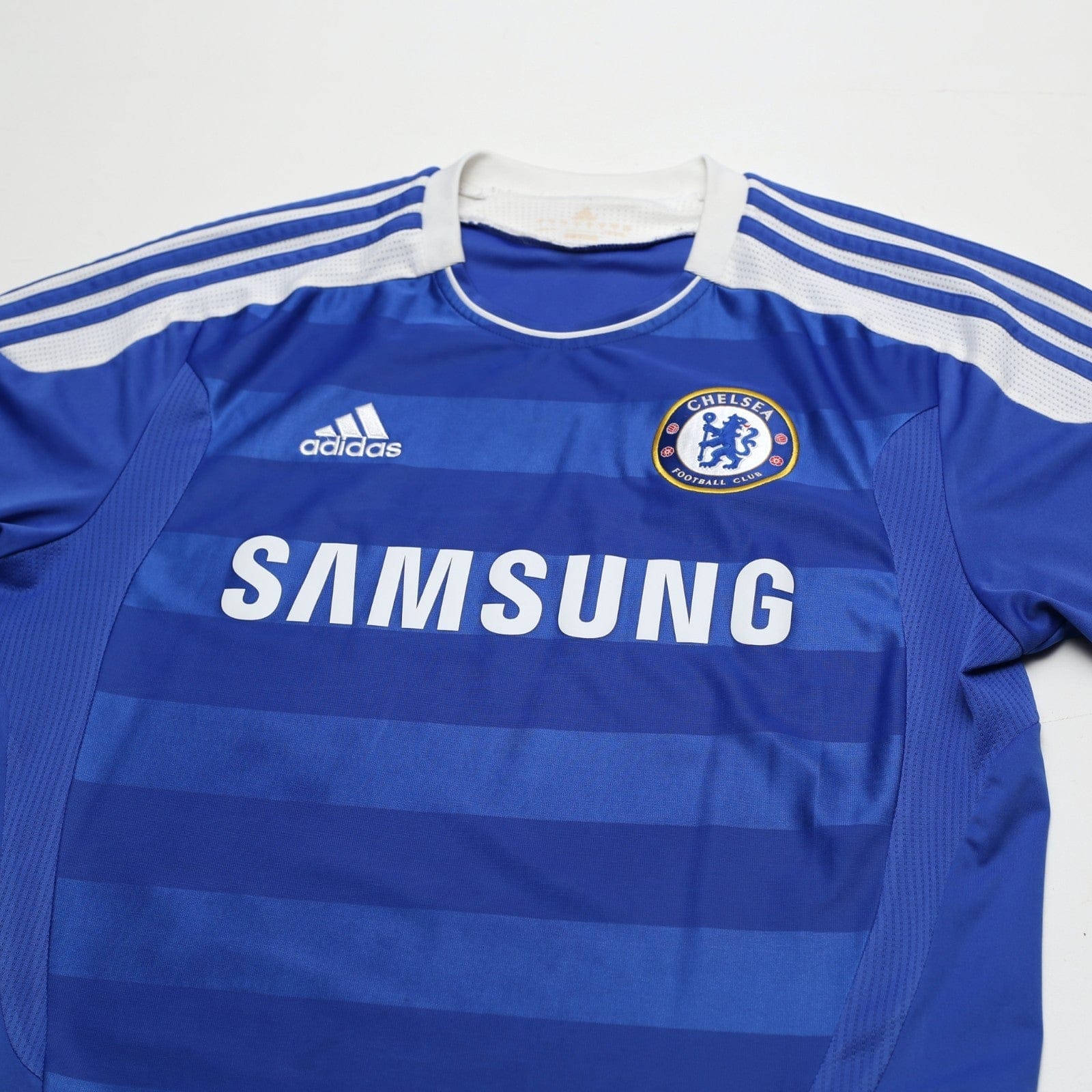 2011/12 Drogba #11 Chelsea Vintage adidas UCL Home Football Shirt (M)
