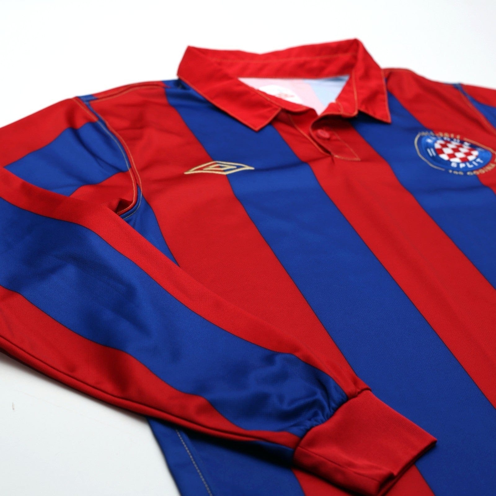 2011/12 Hajduk Split Vintage Umbro Centenary Long Sleeve Away Football Shirt (M)
