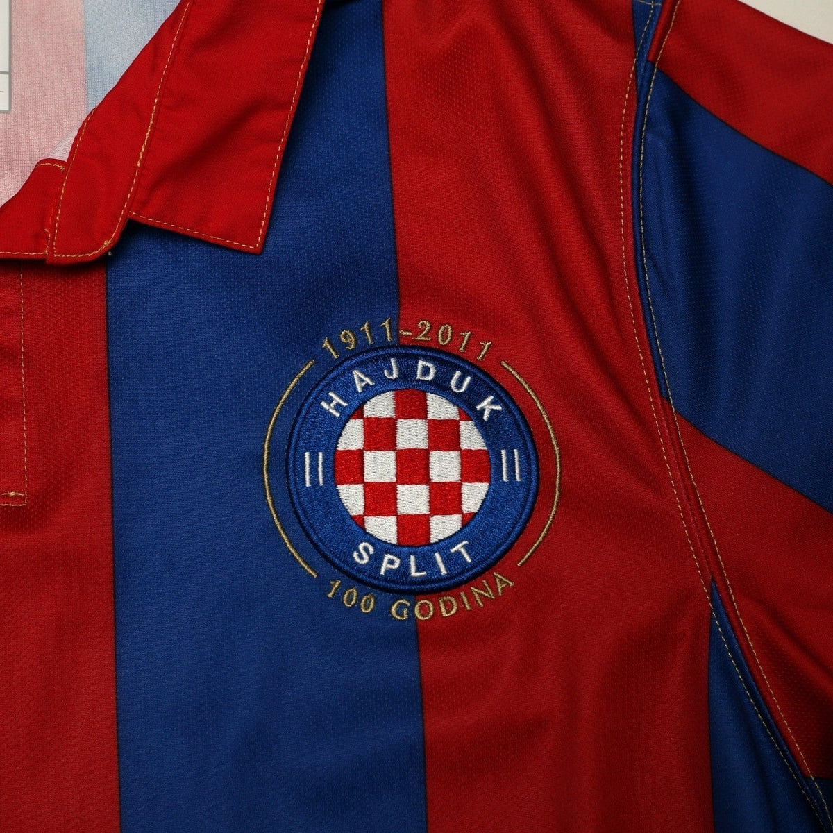 2011/12 Hajduk Split Vintage Umbro Centenary Long Sleeve Away Football Shirt (M)
