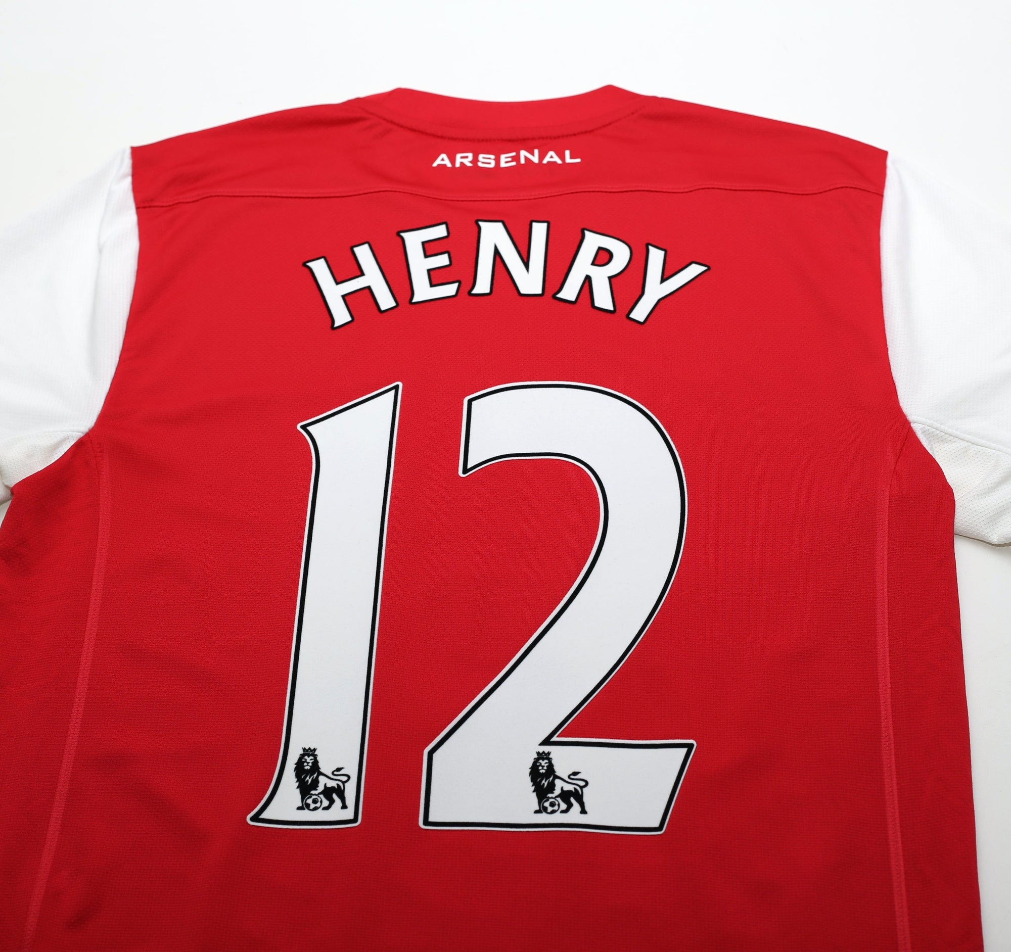 2011/12 HENRY #12 Arsenal Vintage Nike Home Football Shirt Jersey (S)