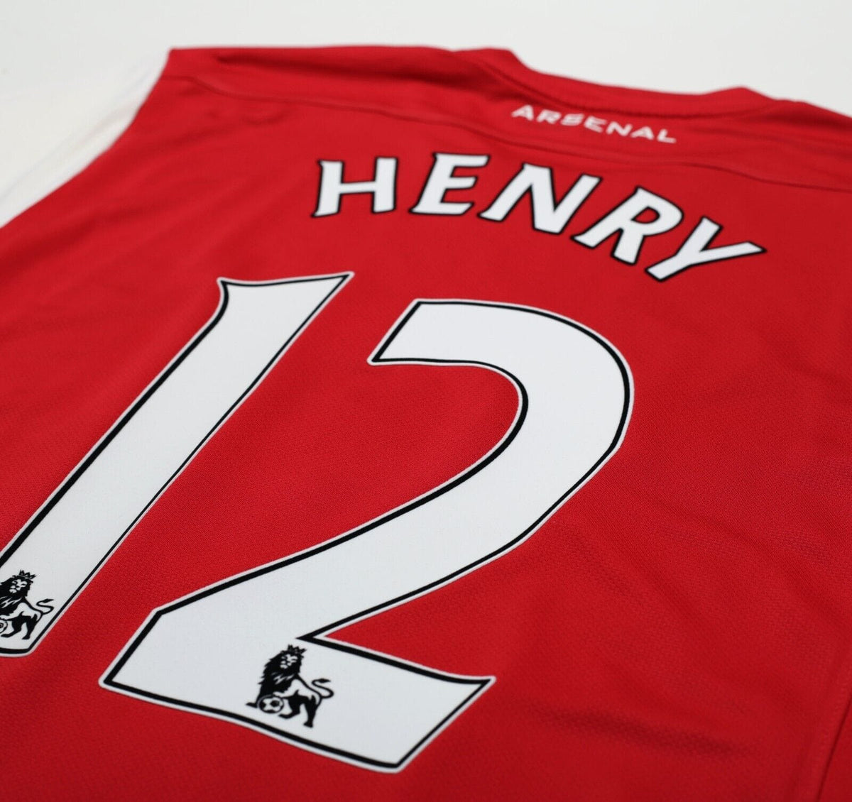 2011/12 HENRY #12 Arsenal Vintage Nike Home Football Shirt (M)