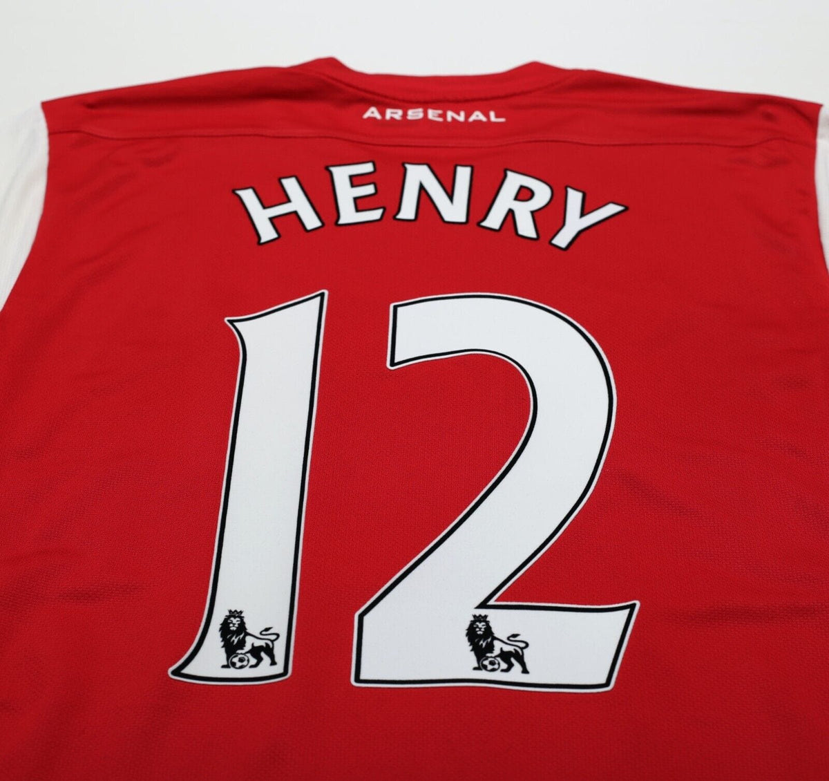 2011/12 HENRY #12 Arsenal Vintage Nike Home Football Shirt (M)