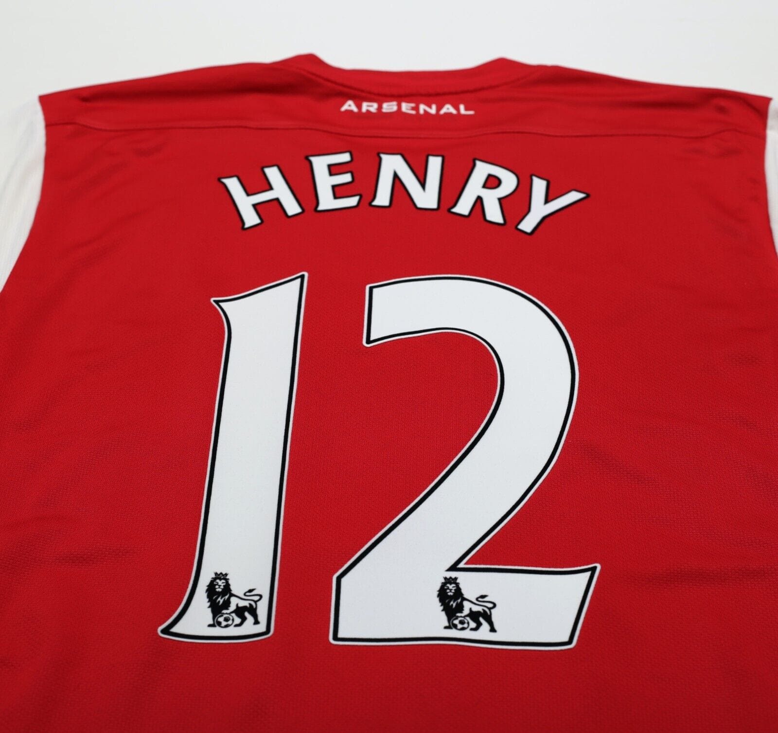 2011/12 HENRY #12 Arsenal Vintage Nike Home Football Shirt (M)