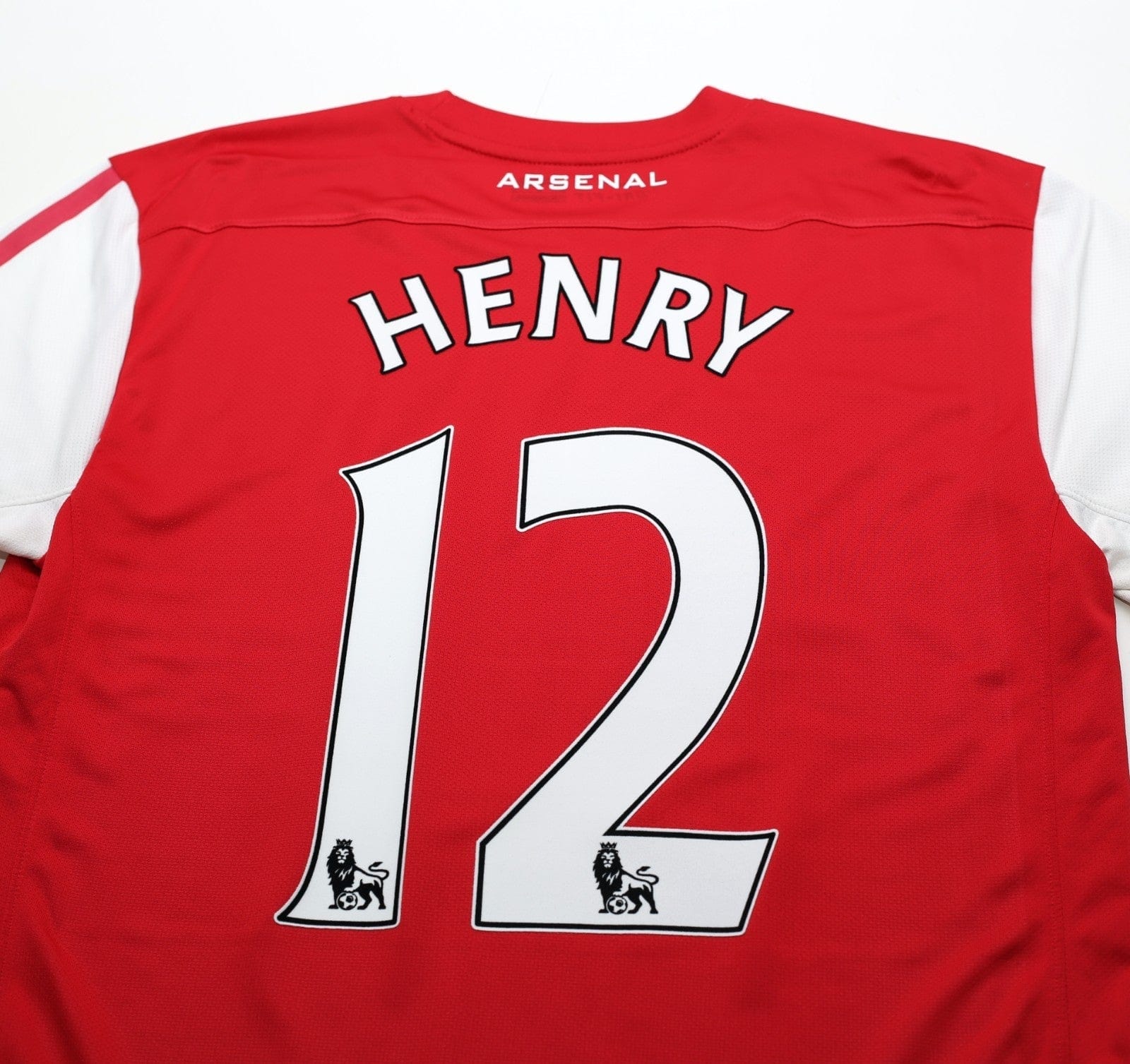 2011/12 HENRY #12 Arsenal Vintage Nike Home Football Shirt (M)