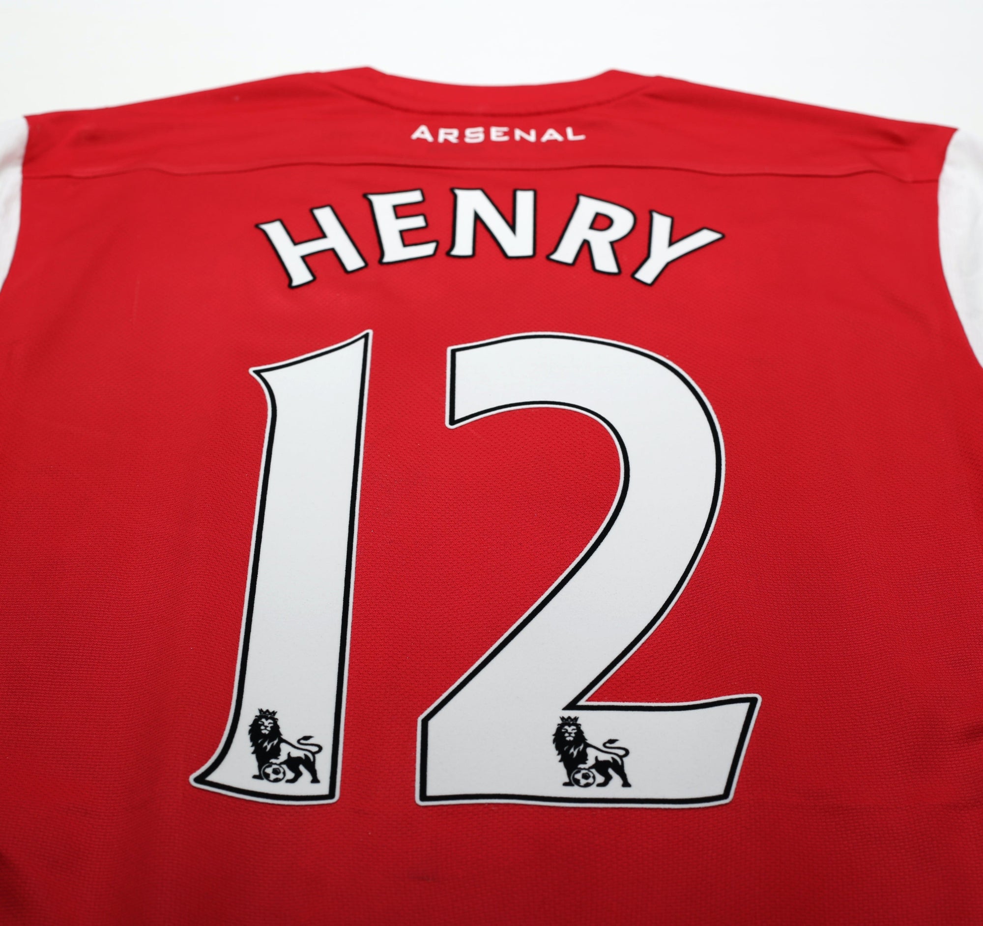 2011/12 HENRY #12 Arsenal Vintage Nike Home Football Shirt (M)