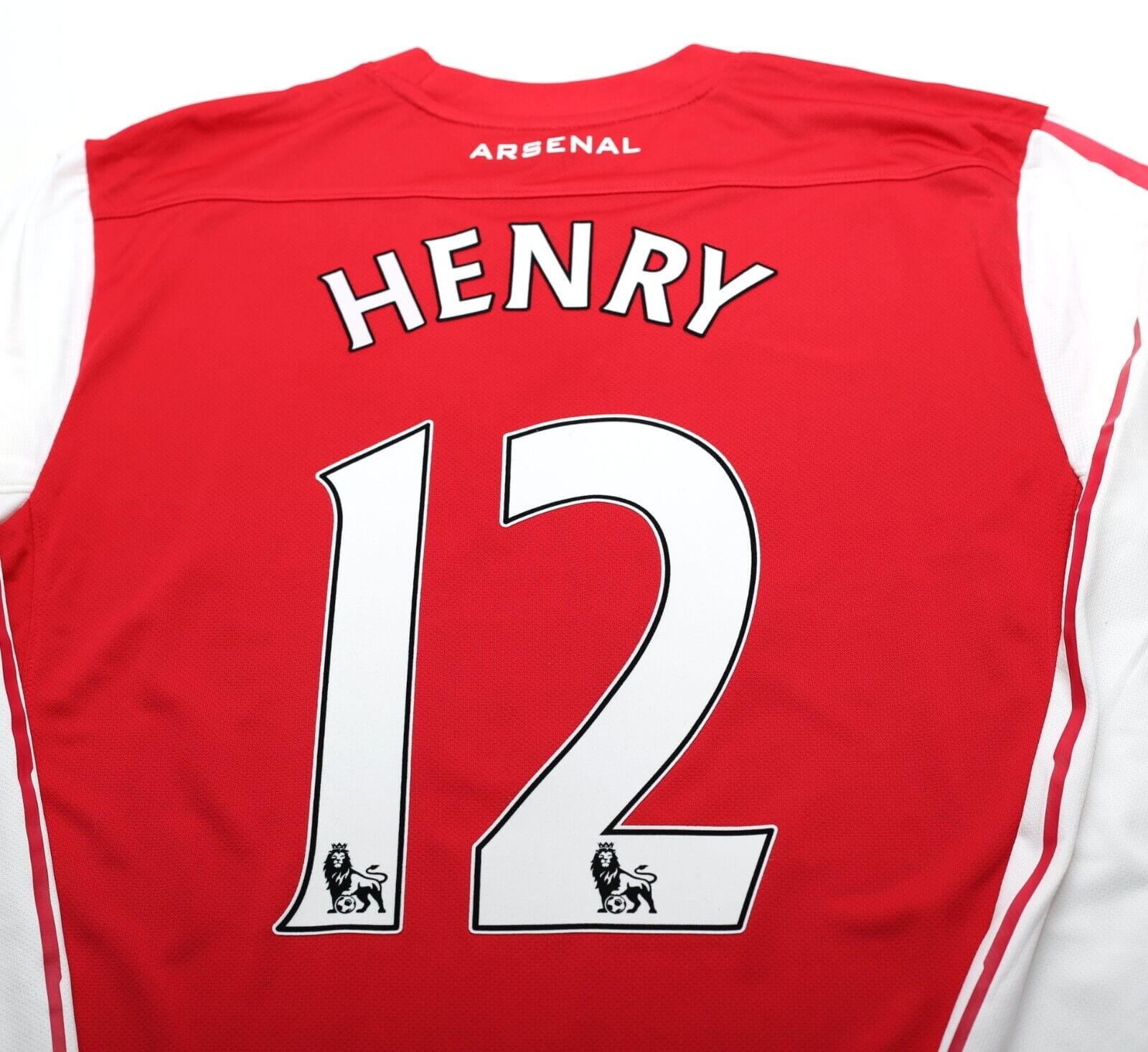 2011/12 HENRY #12 Arsenal Vintage Nike Home LS Football Shirt Jersey (L)