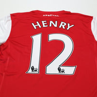 2011/12 Henry #12 Arsenal Vintage Nike L/S Home Football Shirt (S)