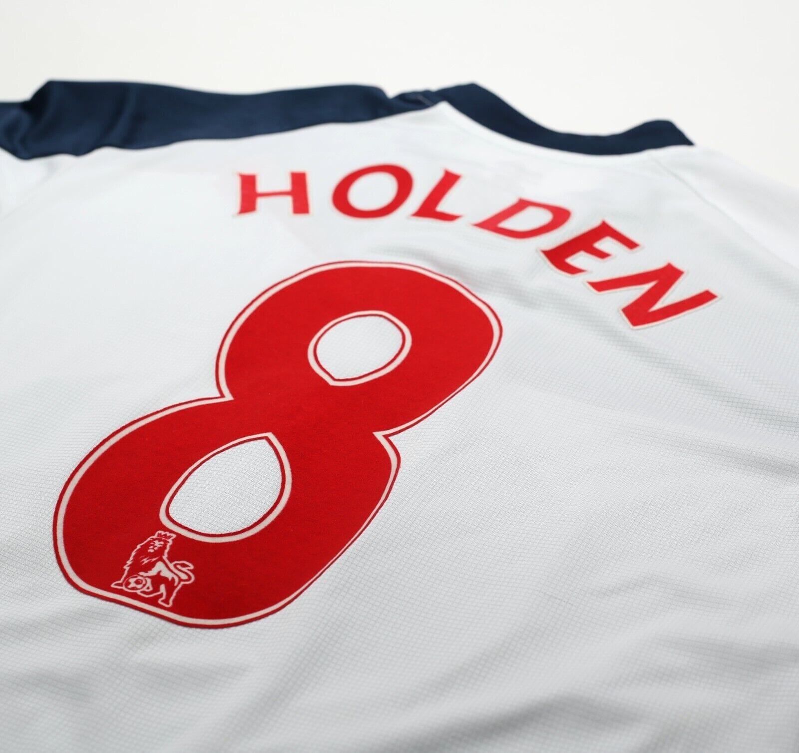 2011/12 HOLDEN #8 Bolton Wanderers Vintage Reebok L/S Home Football Shirt (M)