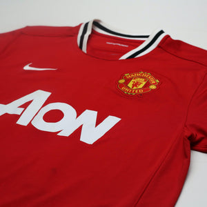 2011/12 J. S. Park #13 Manchester United Vintage Nike Home Football Shirt (L)