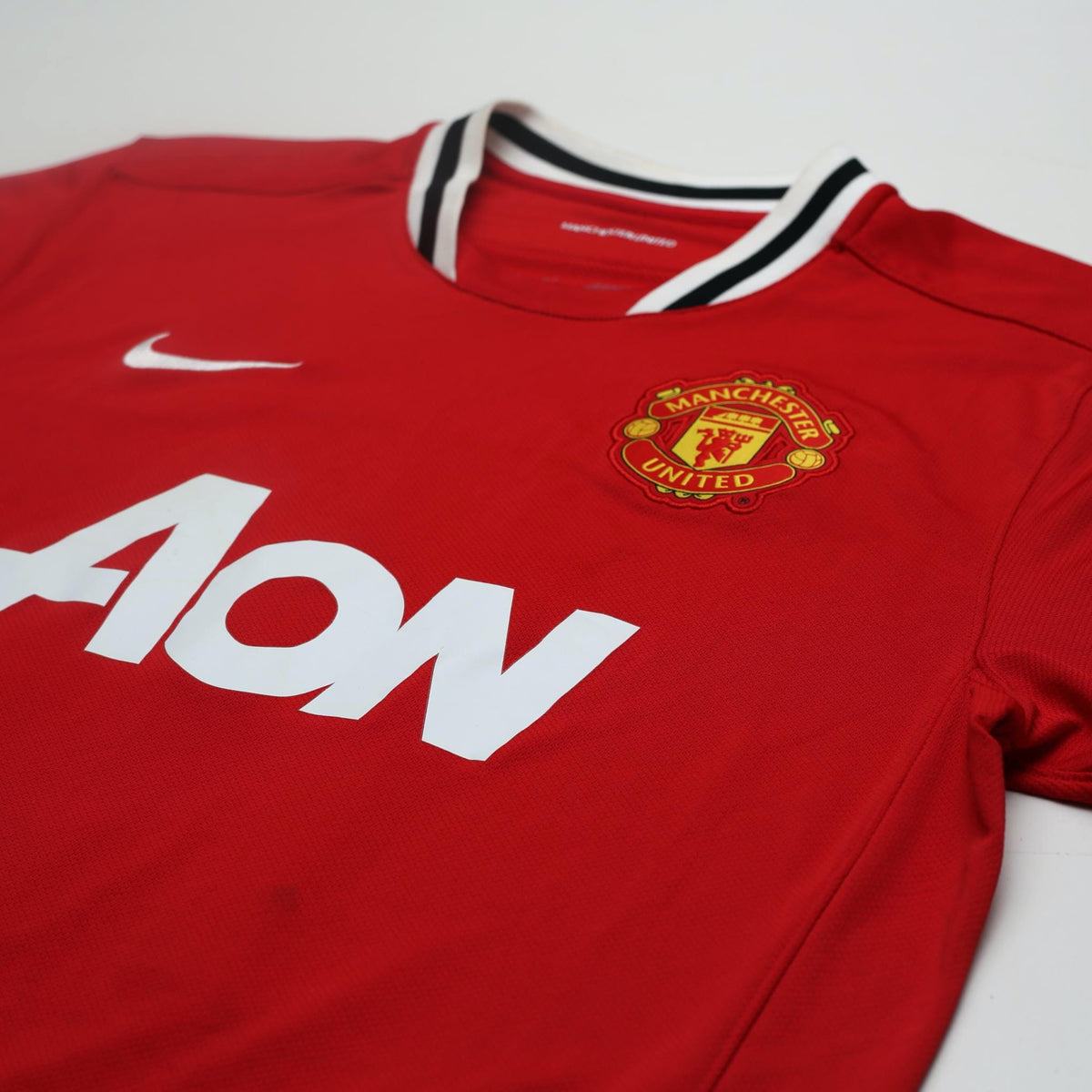 2011/12 J. S. Park #13 Manchester United Vintage Nike Home Football Shirt (L)
