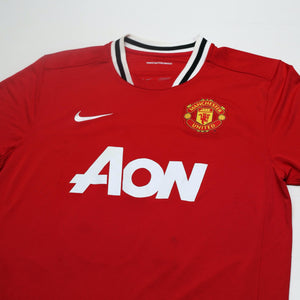 2011/12 J. S. Park #13 Manchester United Vintage Nike Home Football Shirt (L)