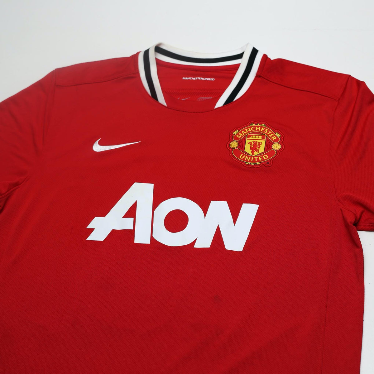 2011/12 J. S. Park #13 Manchester United Vintage Nike Home Football Shirt (L)