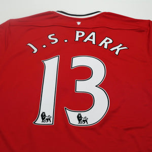 2011/12 J. S. Park #13 Manchester United Vintage Nike Home Football Shirt (L)