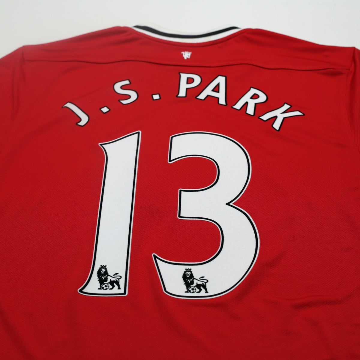 2011/12 J. S. Park #13 Manchester United Vintage Nike Home Football Shirt (L)